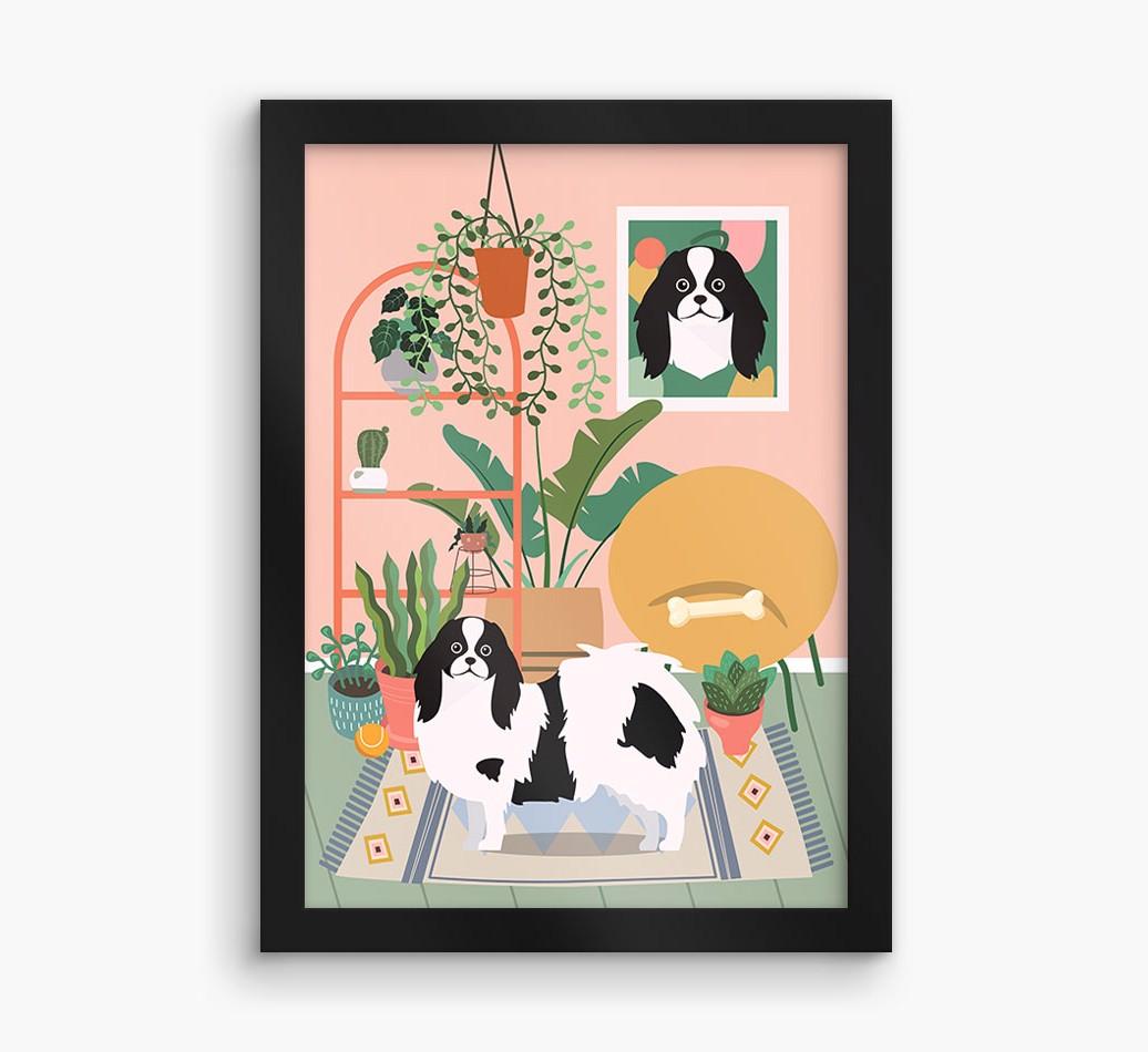 'Jungle Room' - Personalized {breedFullName} Framed Print