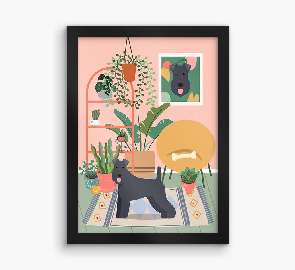 'Jungle Room' - Personalized {breedFullName} Framed Print