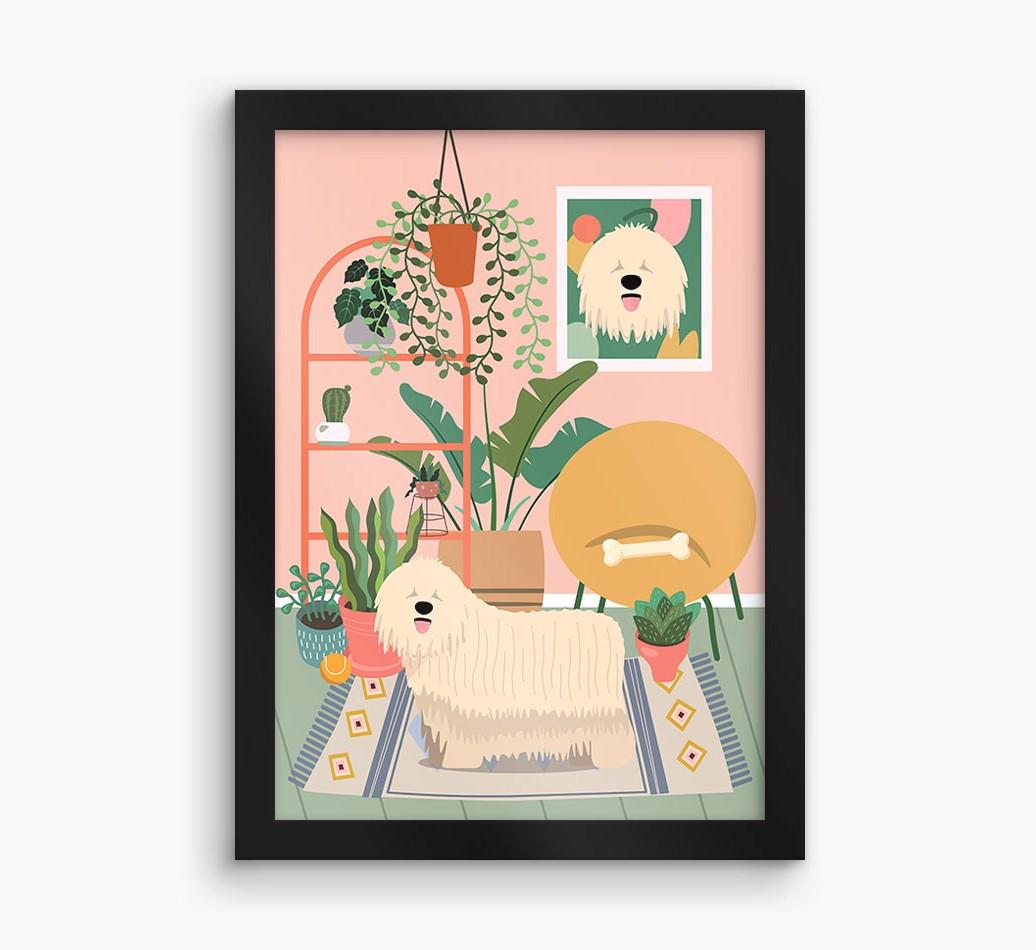 'Jungle Room' - Personalized {breedFullName} Framed Print