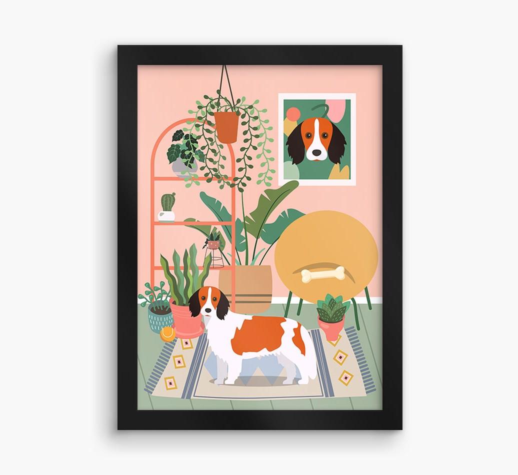 'Jungle Room' - Personalized {breedFullName} Framed Print