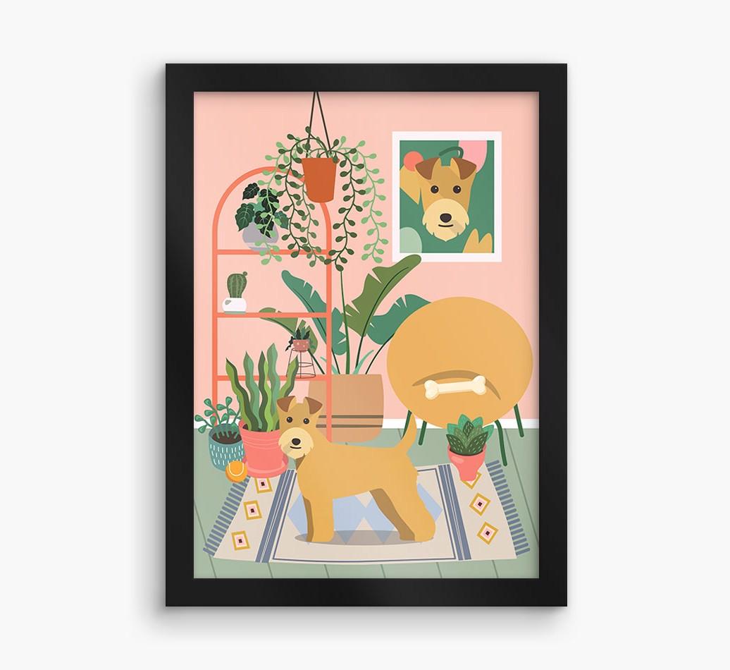 'Jungle Room' - Personalized {breedFullName} Framed Print