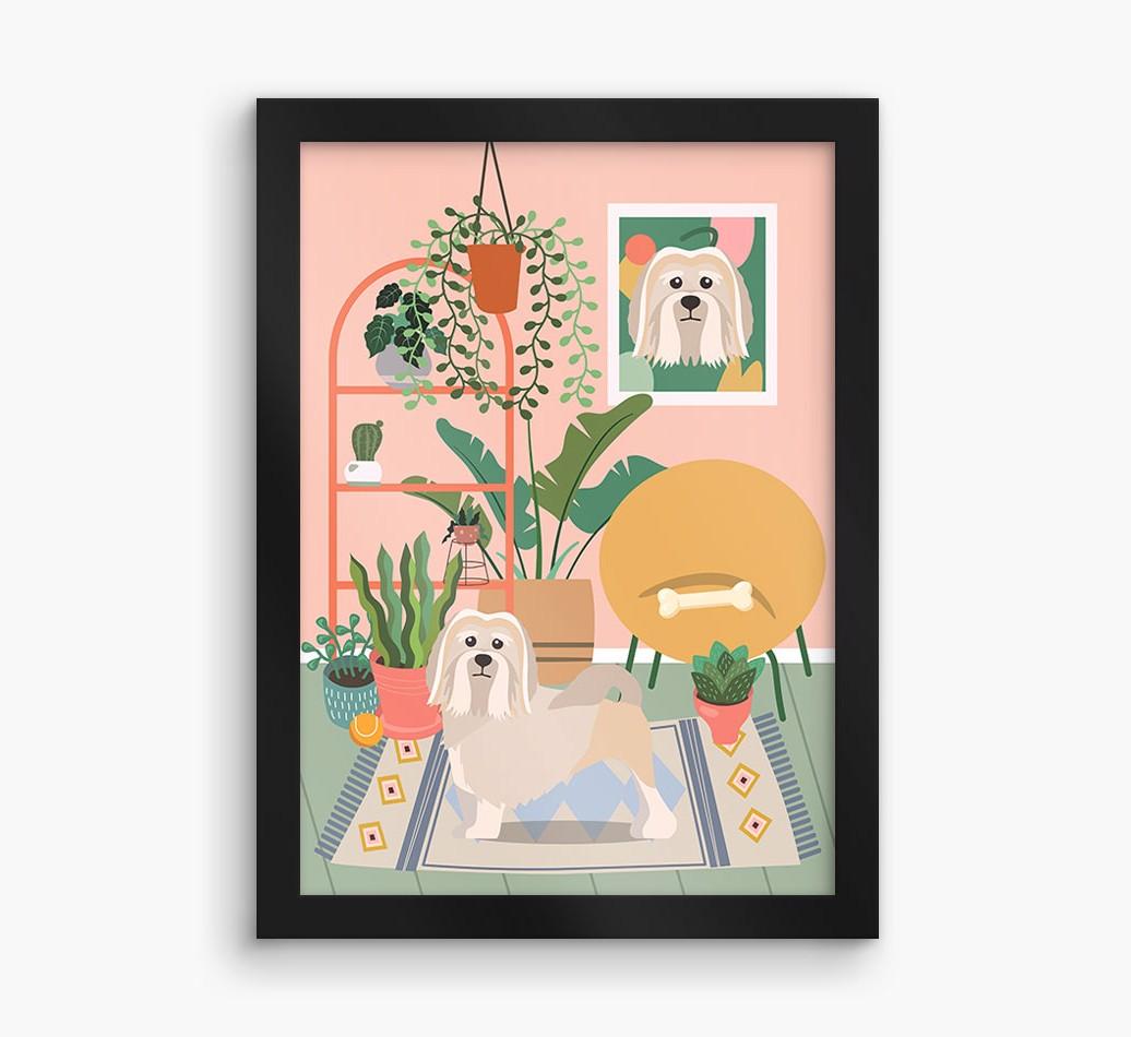 'Jungle Room' - Personalized {breedFullName} Framed Print