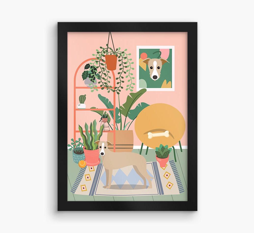 'Jungle Room' - Personalized {breedFullName} Framed Print