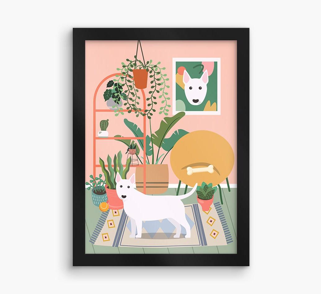 'Jungle Room' - Personalized {breedFullName} Framed Print