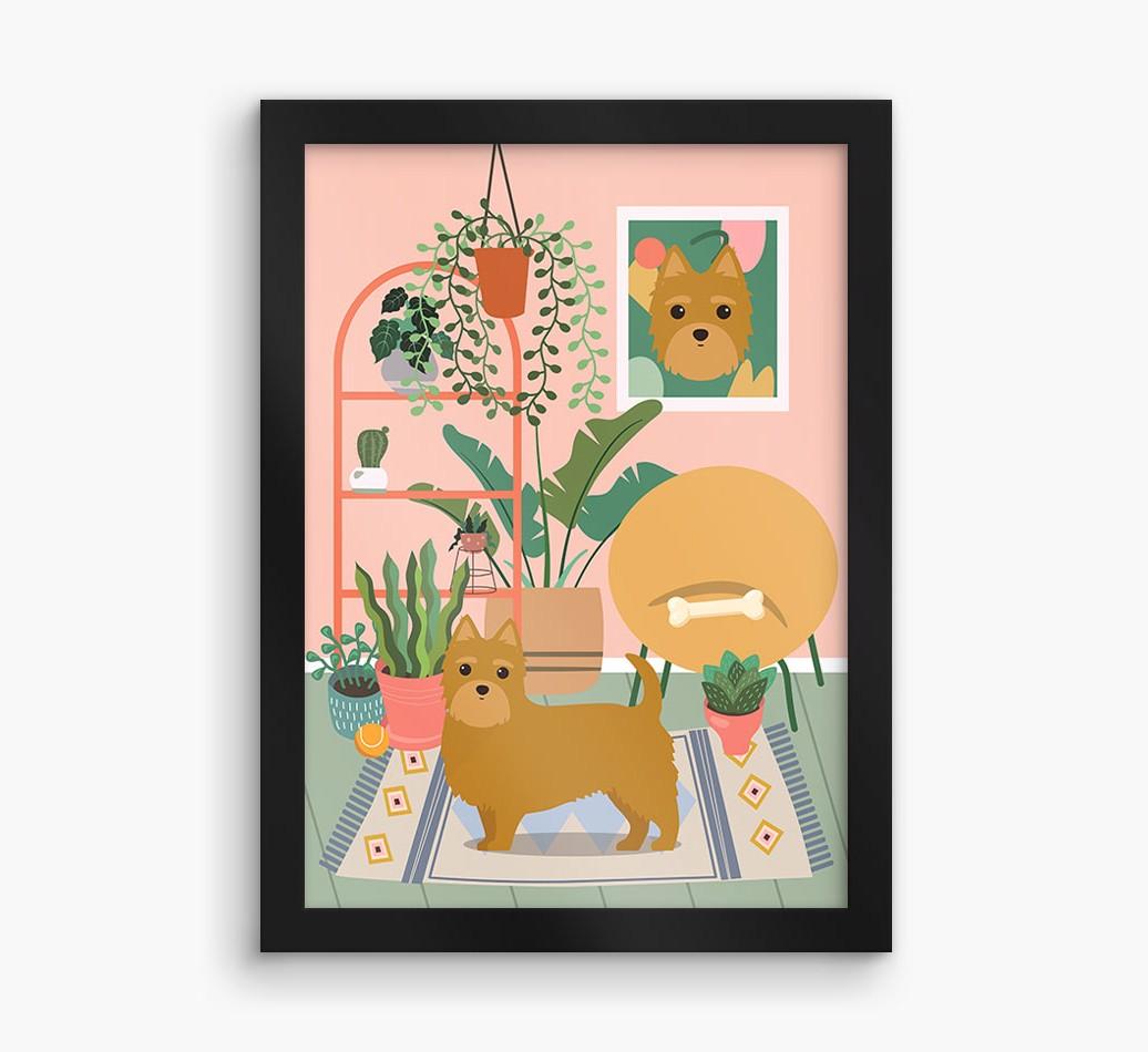 'Jungle Room' - Personalized {breedFullName} Framed Print