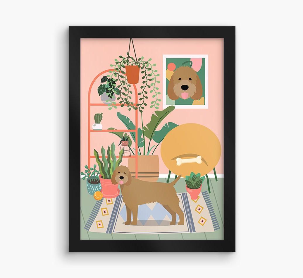 'Jungle Room' - Personalized {breedFullName} Framed Print