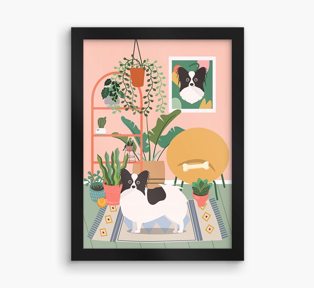 'Jungle Room' - Personalized {breedFullName} Framed Print