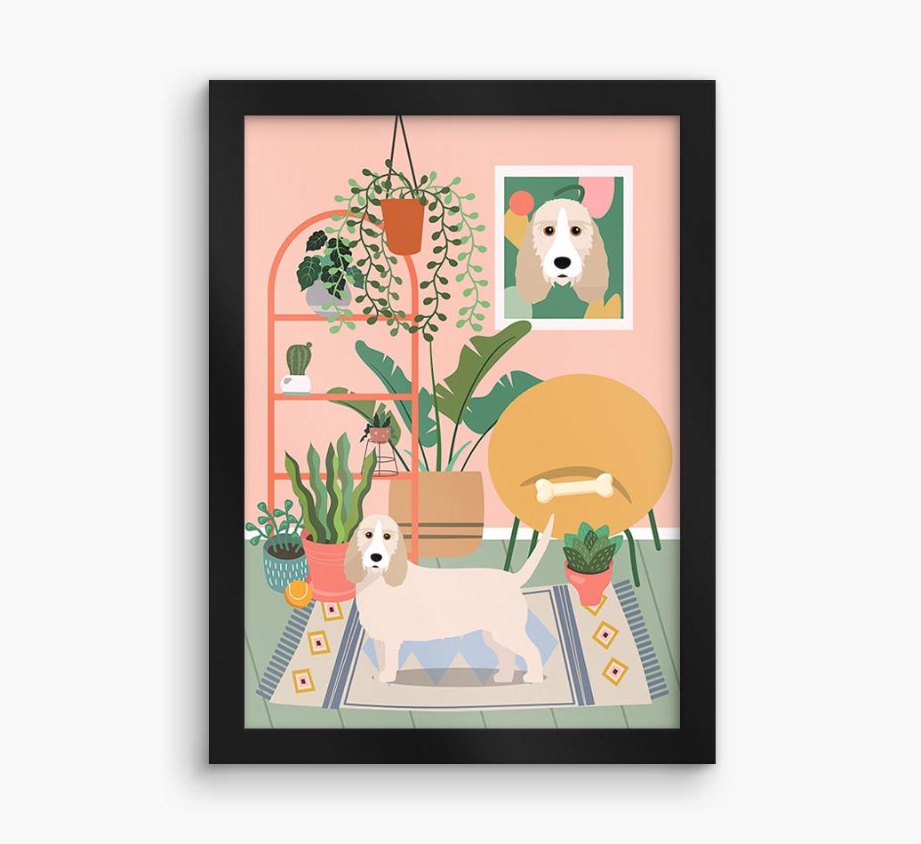 'Jungle Room' - Personalized {breedFullName} Framed Print