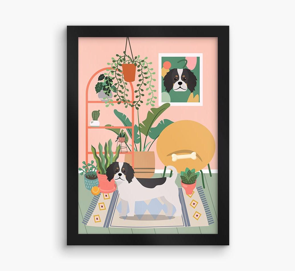 'Jungle Room' - Personalized {breedFullName} Framed Print