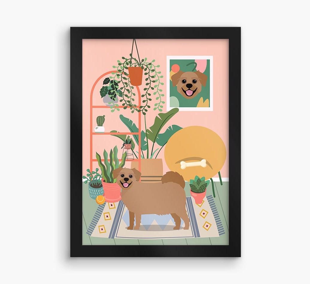 'Jungle Room' - Personalized {breedFullName} Framed Print