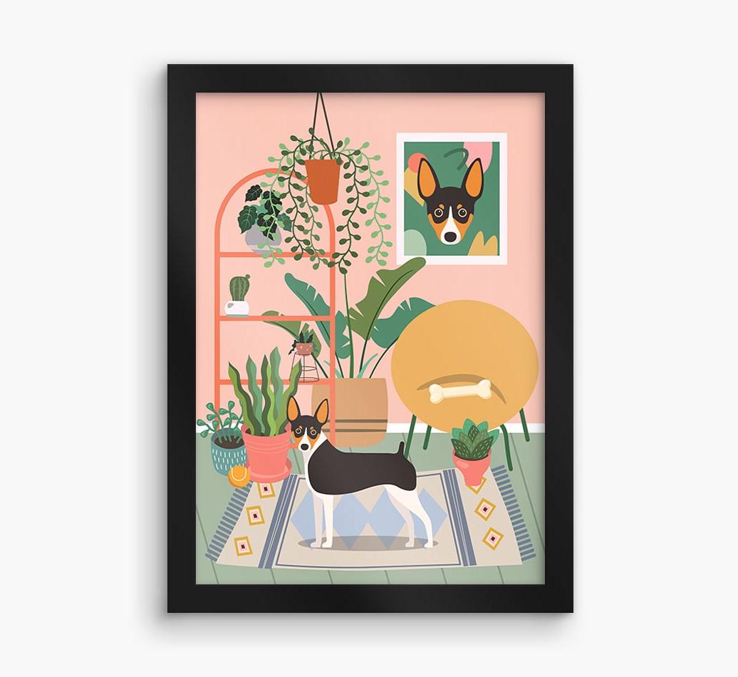 'Jungle Room' - Personalized {breedFullName} Framed Print