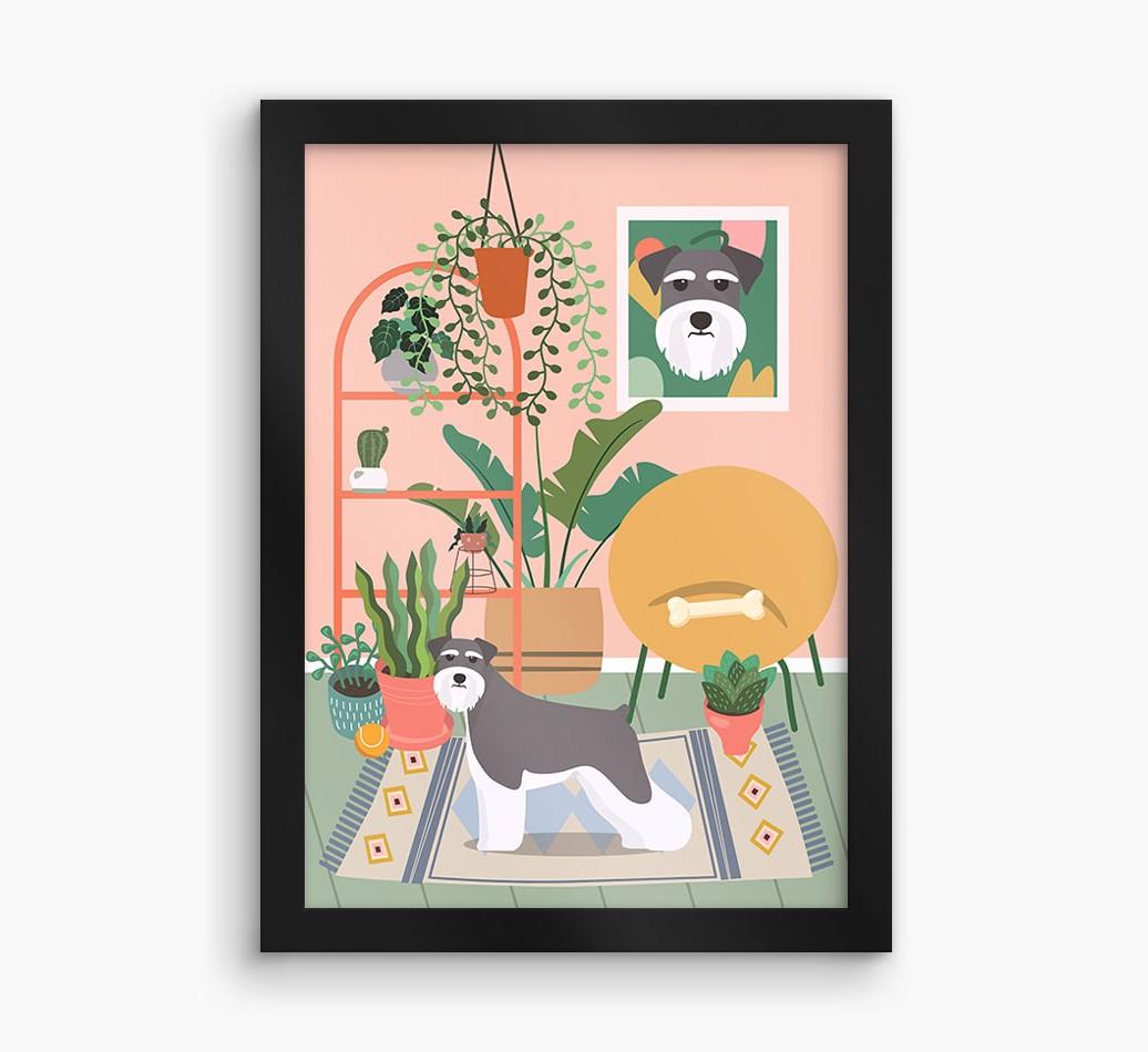 'Jungle Room' - Personalized {breedFullName} Framed Print