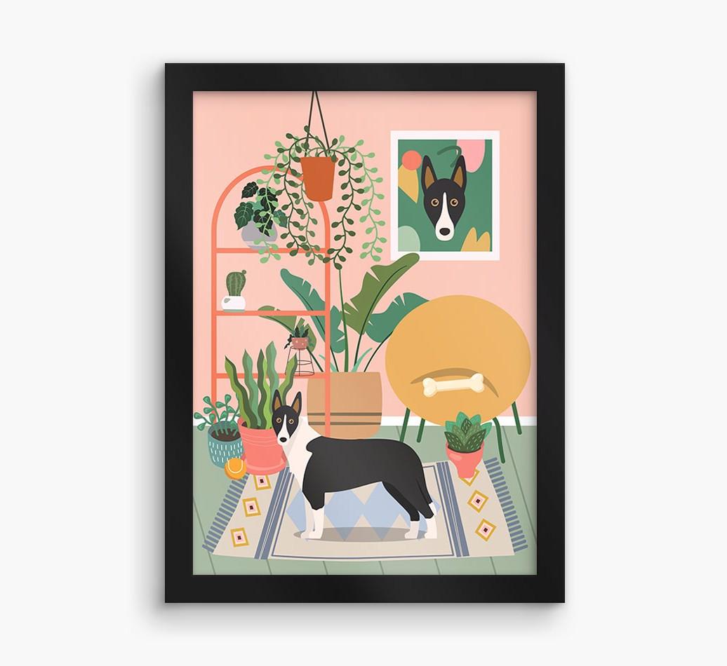 'Jungle Room' - Personalized {breedFullName} Framed Print