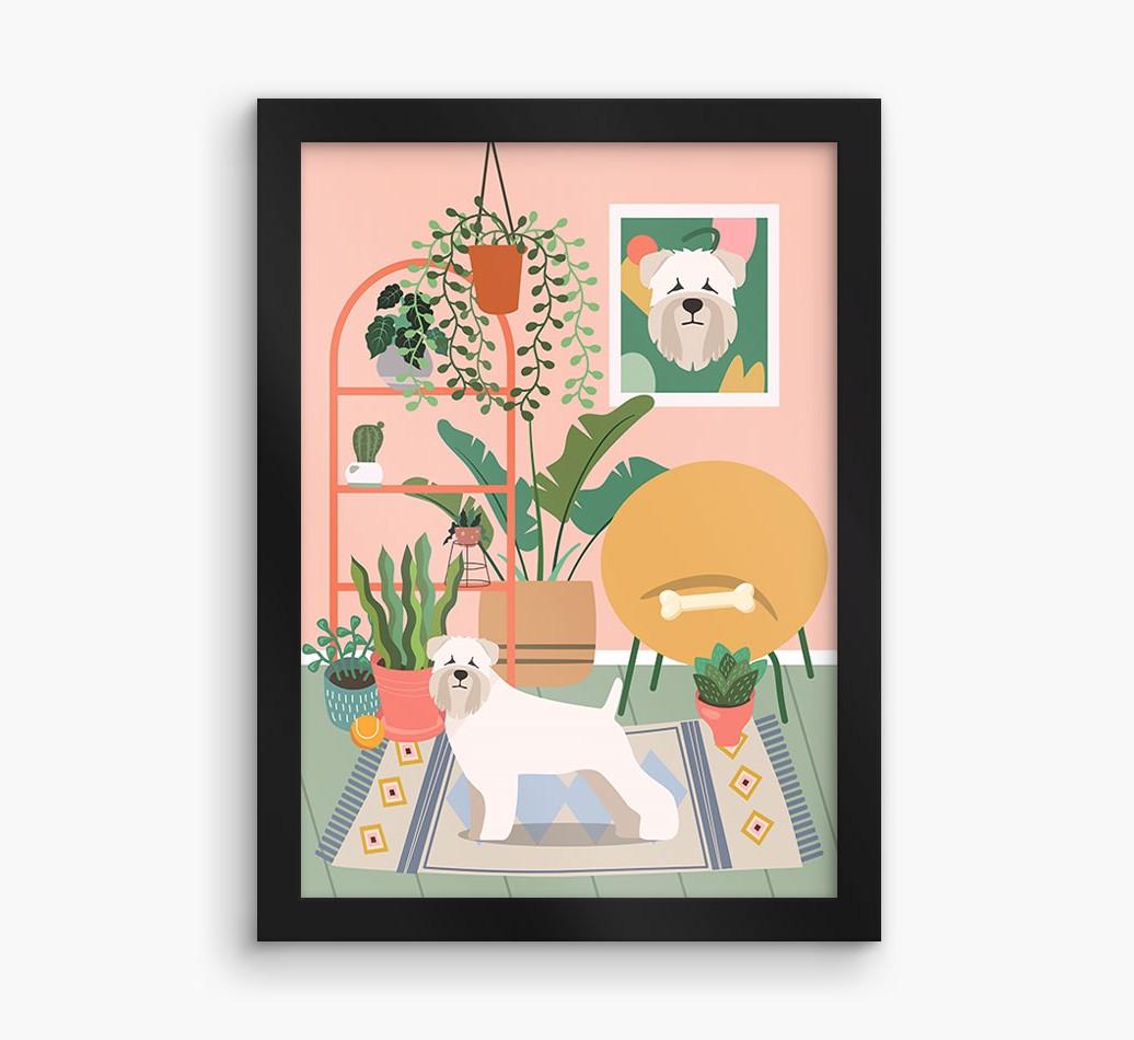 'Jungle Room' - Personalized {breedFullName} Framed Print