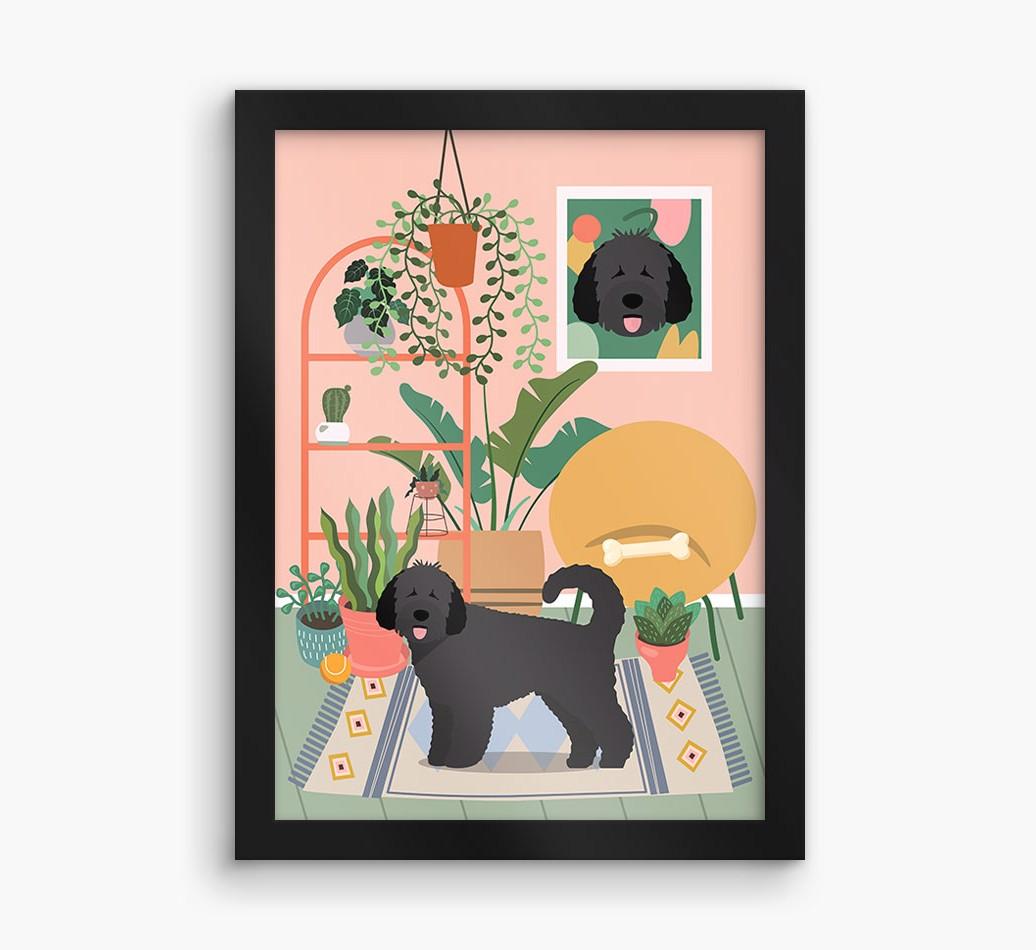 'Jungle Room' - Personalized {breedFullName} Framed Print