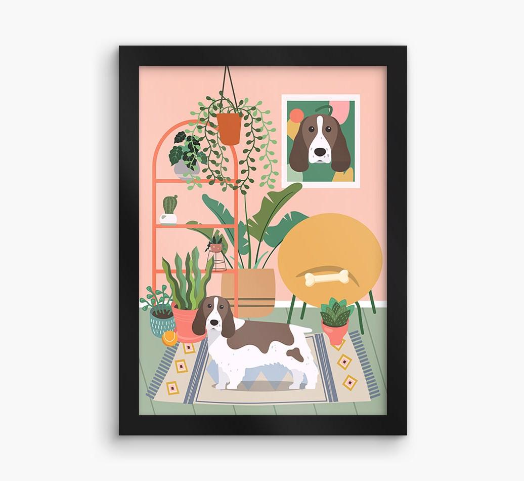 'Jungle Room' - Personalized {breedFullName} Framed Print