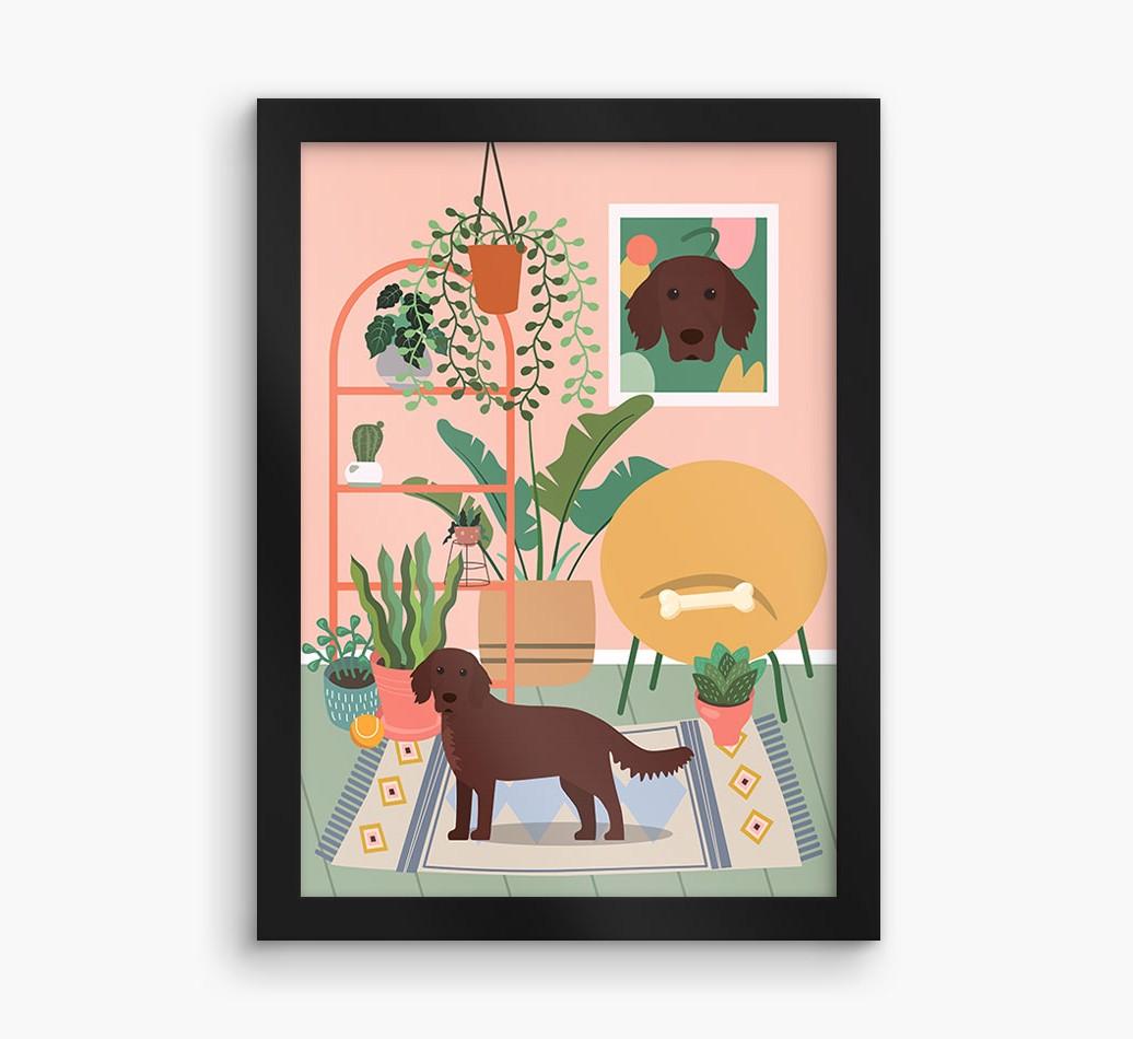 'Jungle Room' - Personalized {breedFullName} Framed Print