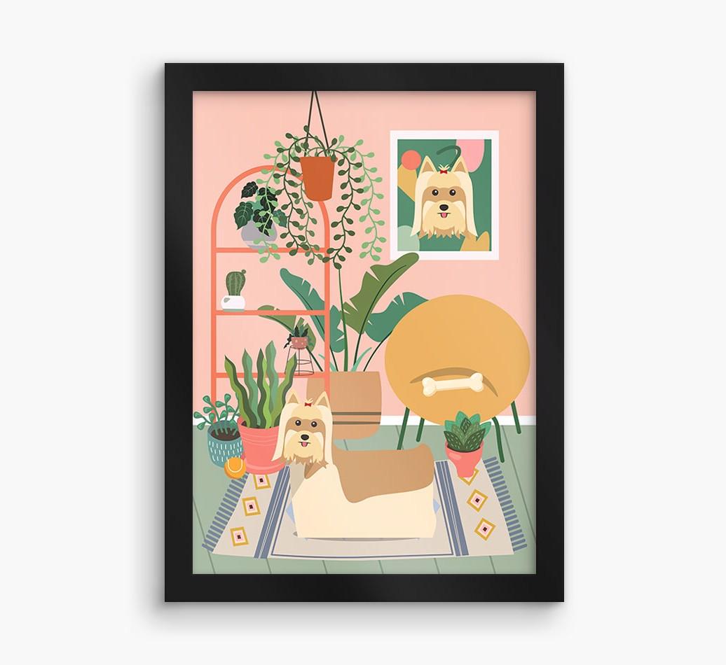 'Jungle Room' - Personalized {breedFullName} Framed Print