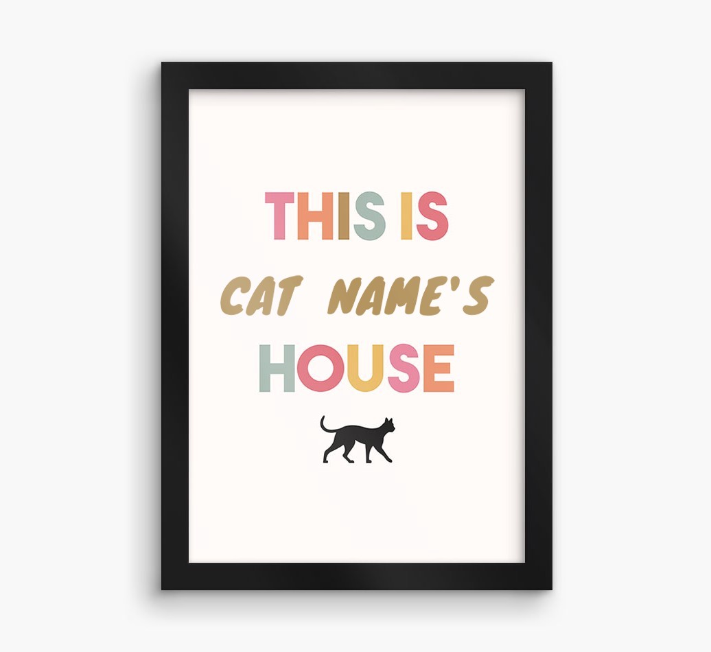 '{dogsName}'s House' - Personalised {breedFullName} Framed Print