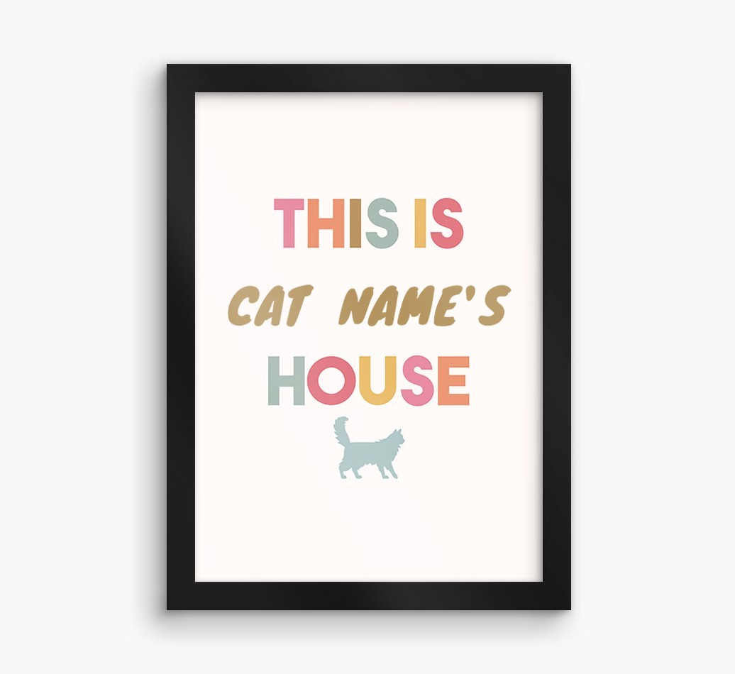 '{dogsName}'s House' - Personalised {breedFullName} Framed Print
