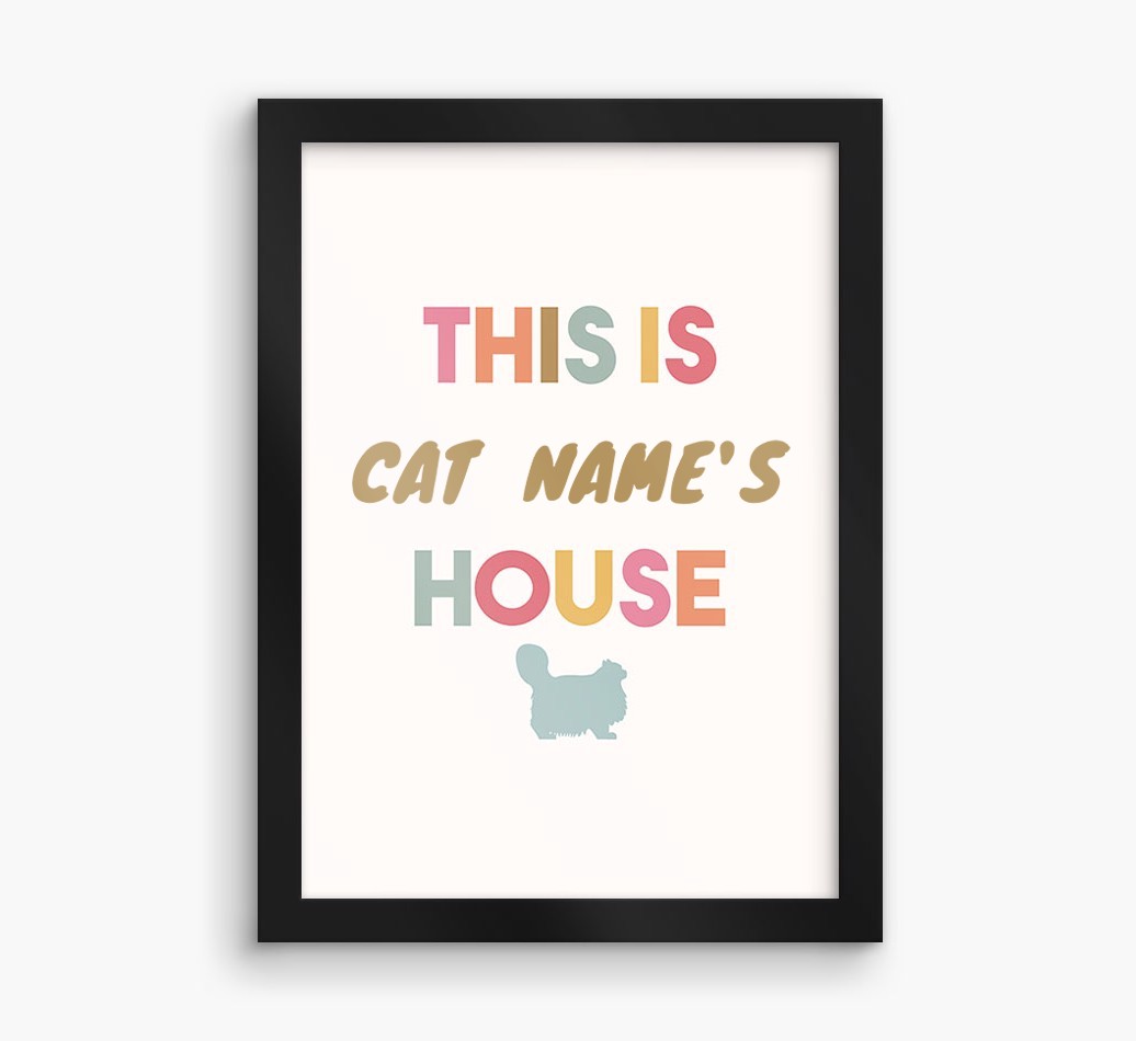 '{dogsName}'s House' - Personalised {breedFullName} Framed Print