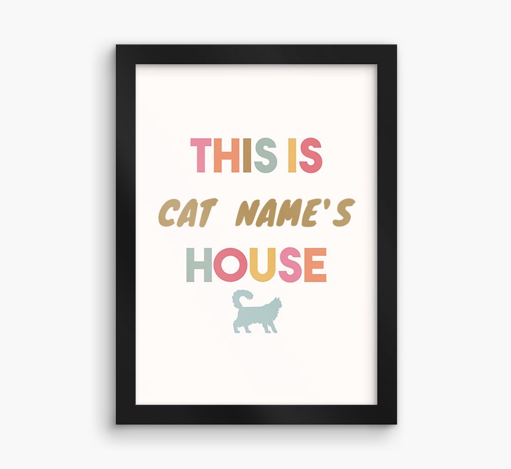 '{dogsName}'s House' - Personalised {breedFullName} Framed Print