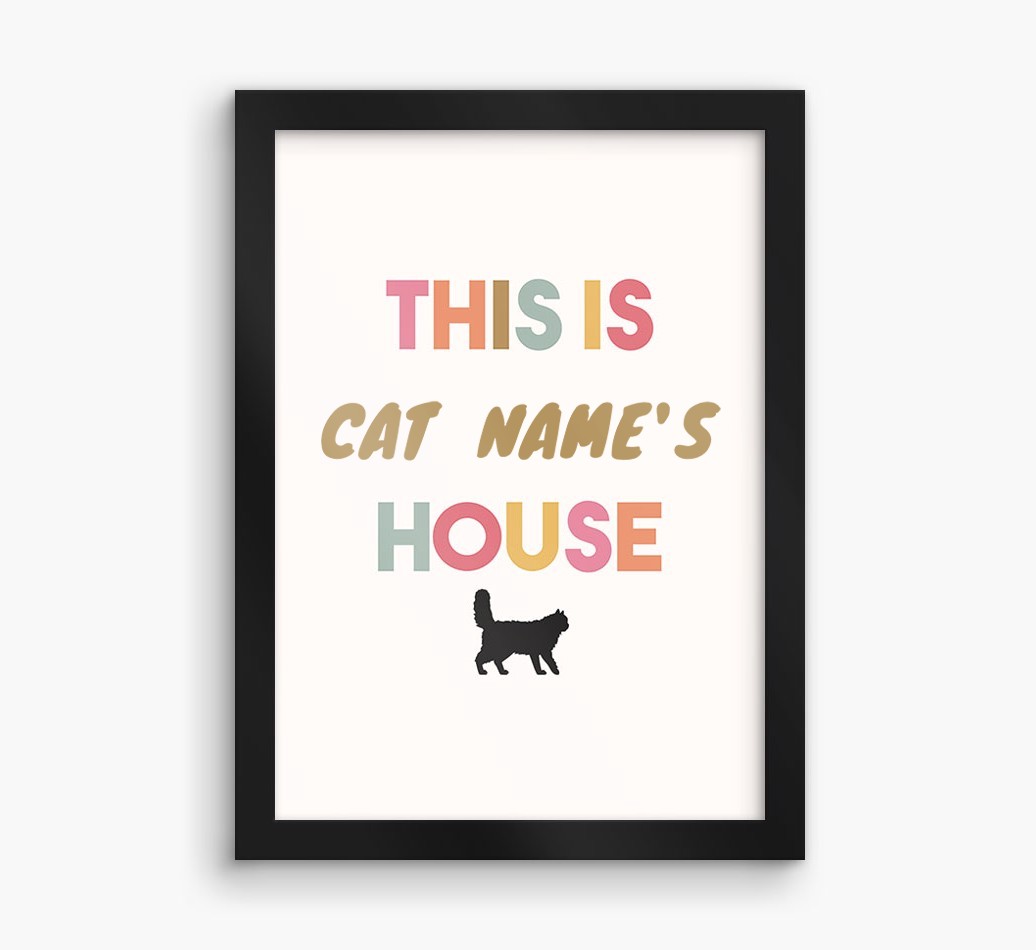 '{dogsName}'s House' - Personalised {breedFullName} Framed Print