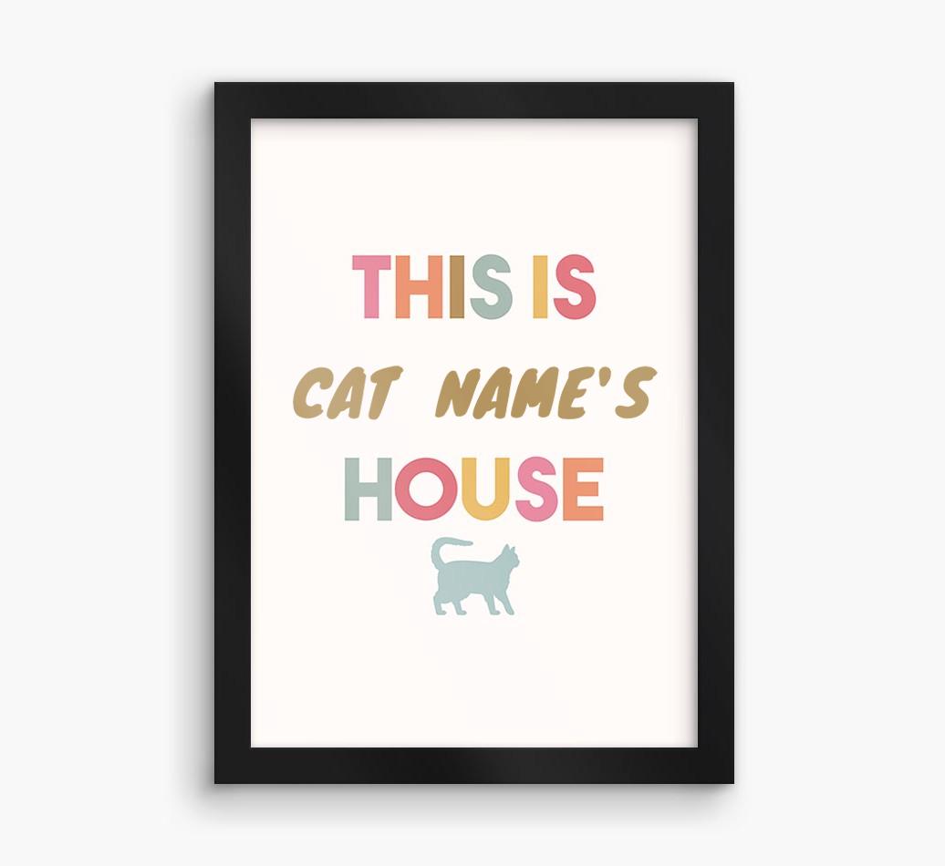 '{dogsName}'s House' - Personalized {breedFullName} Framed Print