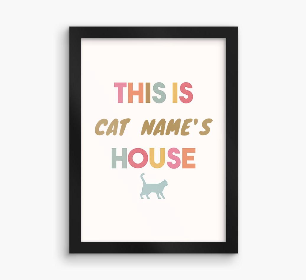 '{dogsName}'s House' - Personalized {breedFullName} Framed Print