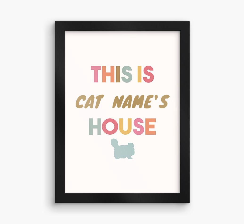 '{dogsName}'s House' - Personalized {breedFullName} Framed Print