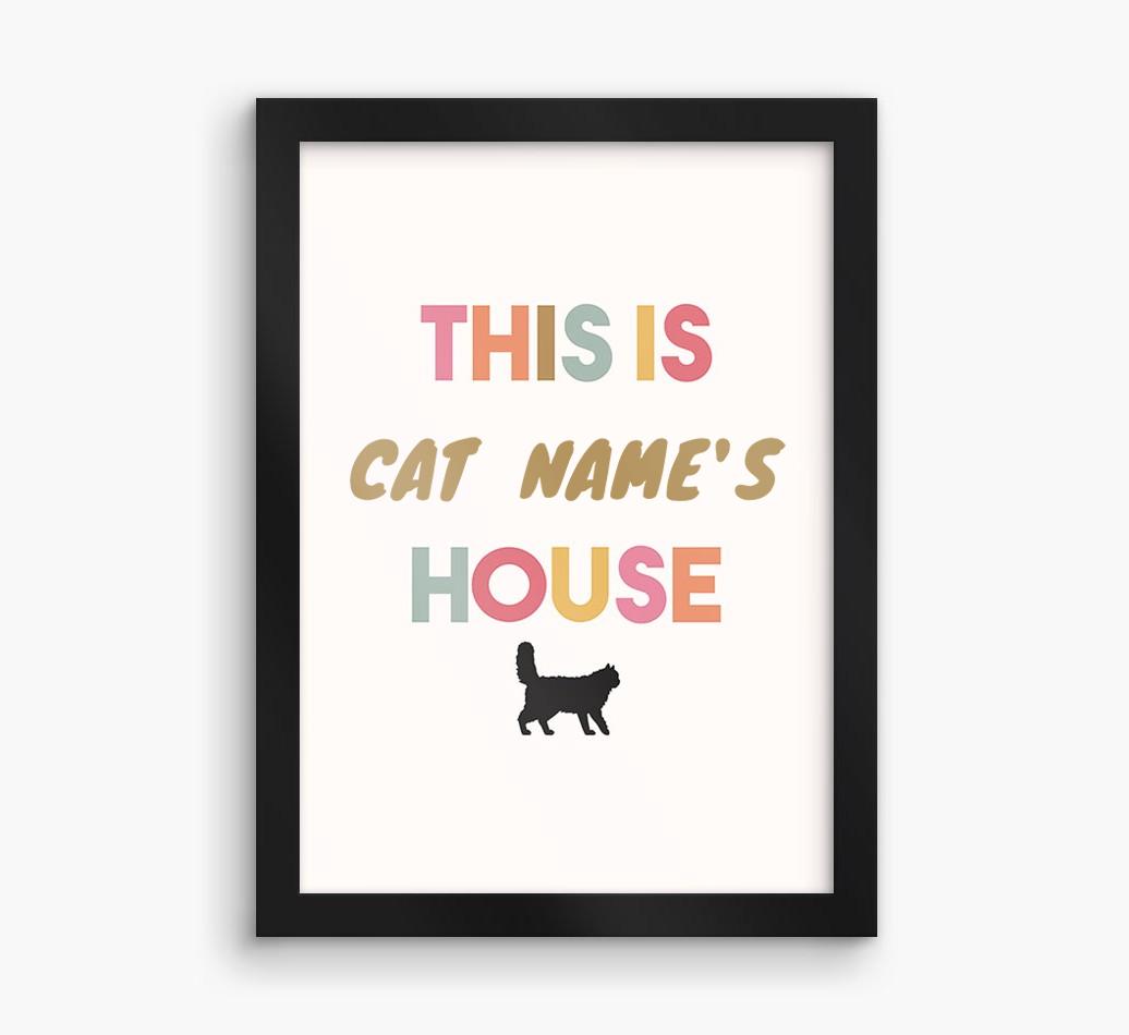 '{dogsName}'s House' - Personalized {breedFullName} Framed Print