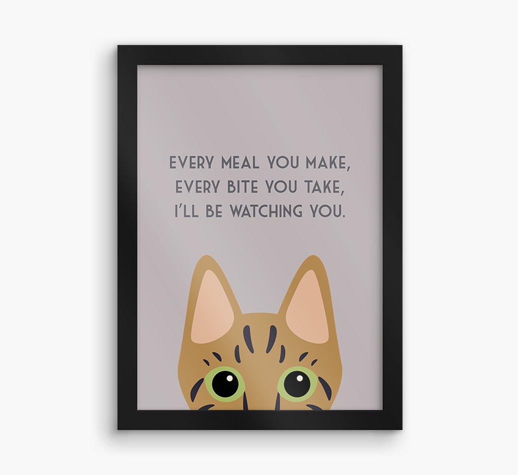 'Every Meal You Make' - Personalised {breedFullName} Framed Print