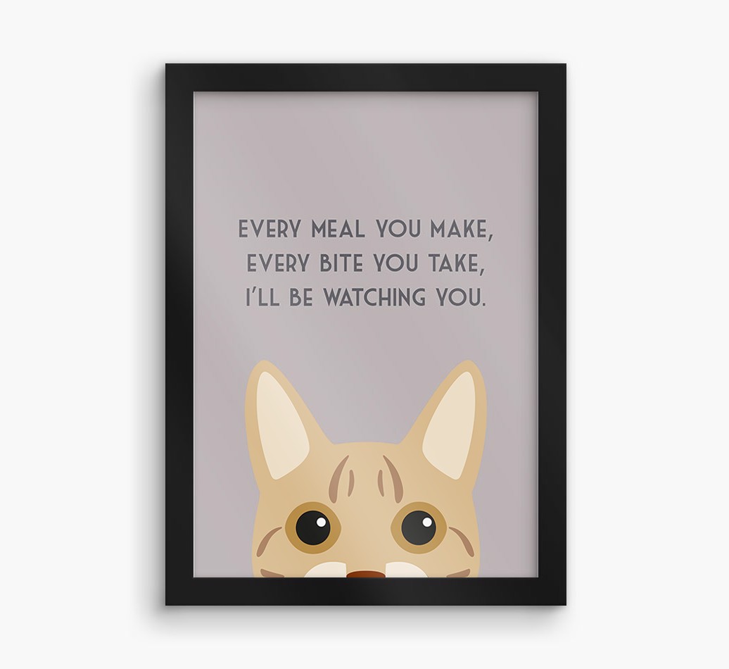 'Every Meal You Make' - Personalised {breedFullName} Framed Print