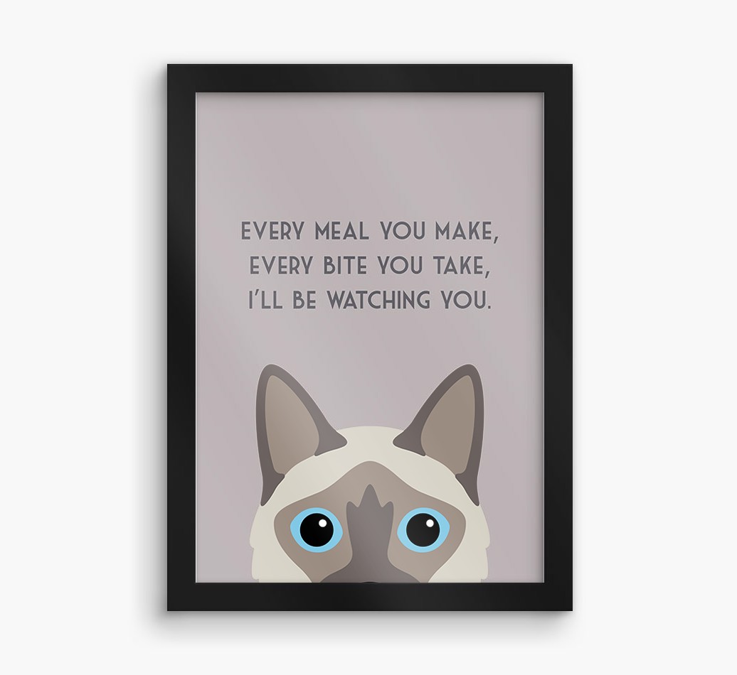 'Every Meal You Make' - Personalised {breedFullName} Framed Print
