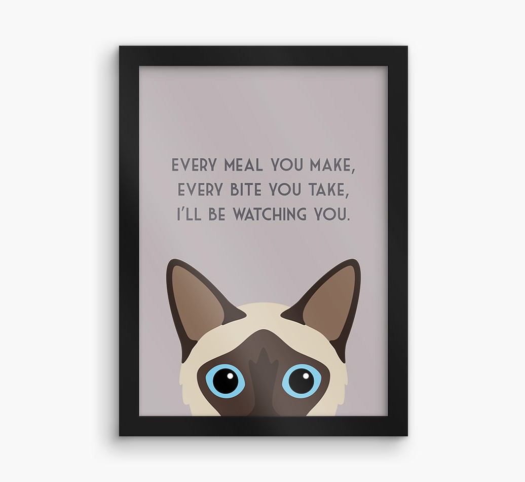 'Every Meal You Make' - Personalised {breedFullName} Framed Print