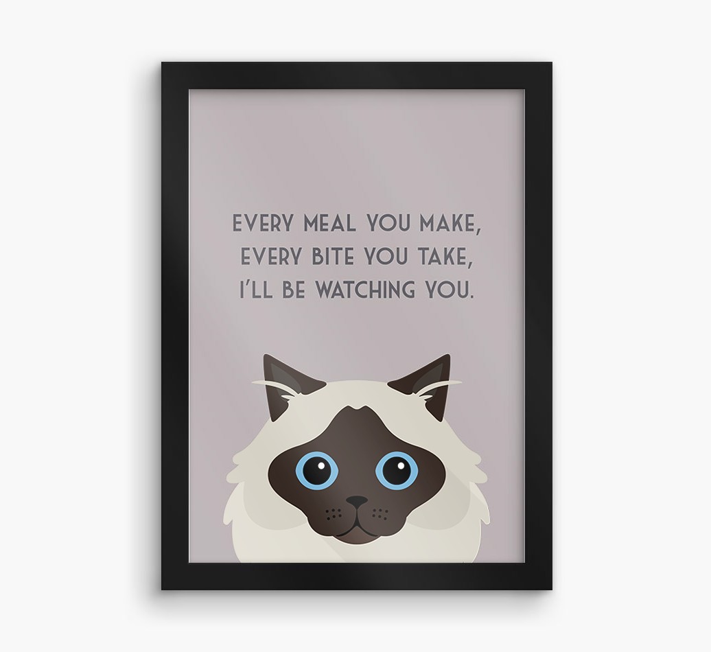 'Every Meal You Make' - Personalised {breedFullName} Framed Print