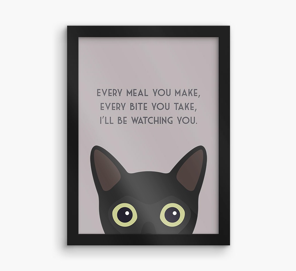 'Every Meal You Make' - Personalised {breedFullName} Framed Print