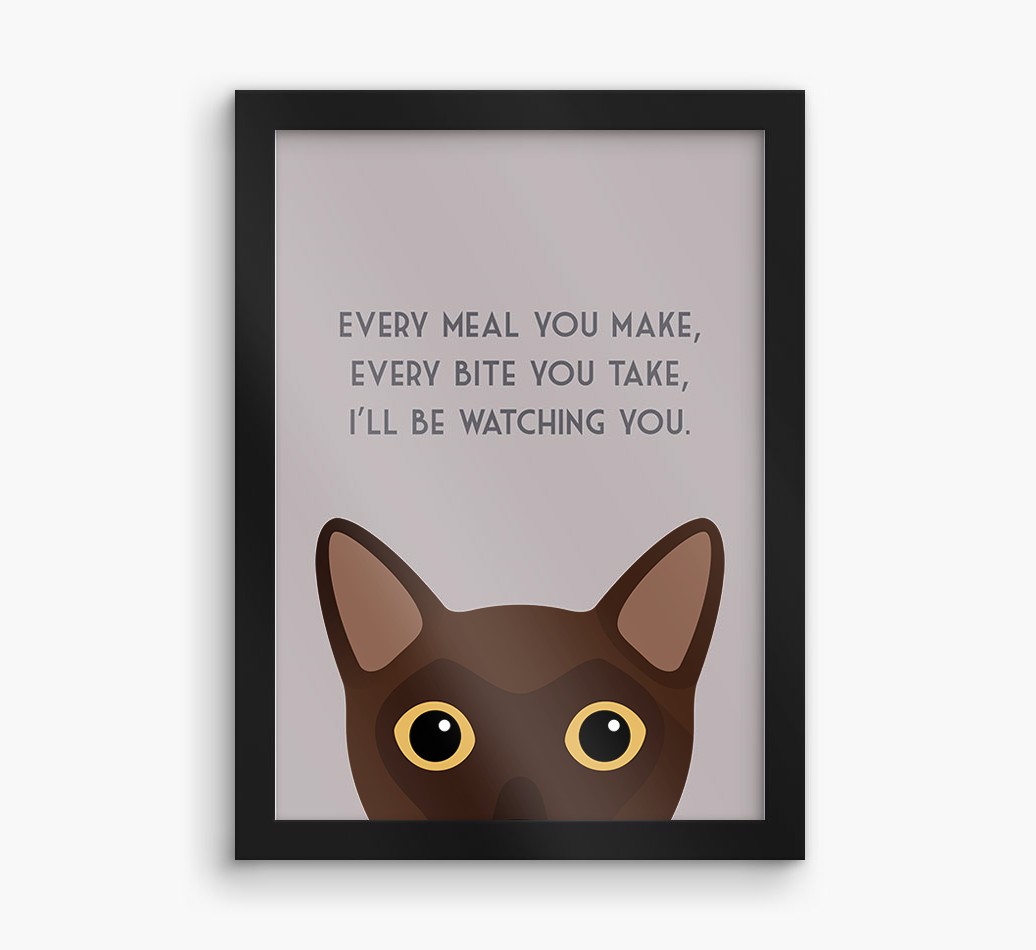 'Every Meal You Make' - Personalised {breedFullName} Framed Print