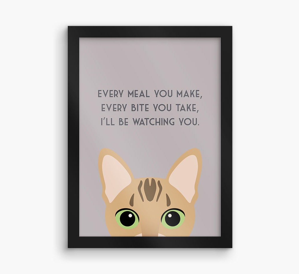 'Every Meal You Make' - Personalised {breedFullName} Framed Print