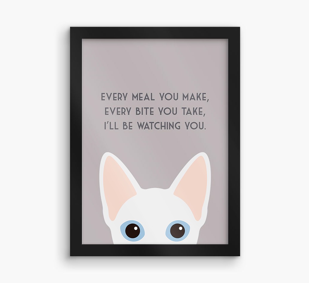'Every Meal You Make' - Personalised {breedFullName} Framed Print
