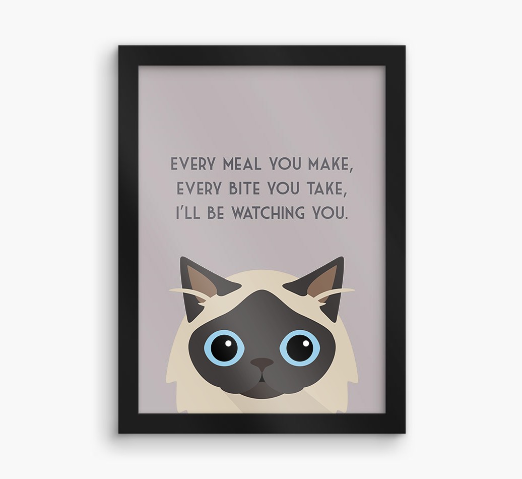 'Every Meal You Make' - Personalised {breedFullName} Framed Print