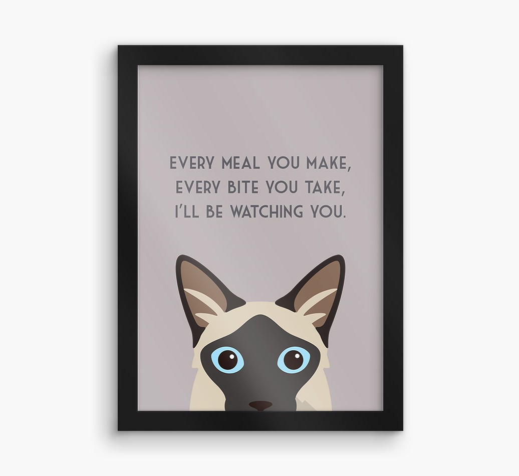 'Every Meal You Make' - Personalised {breedFullName} Framed Print