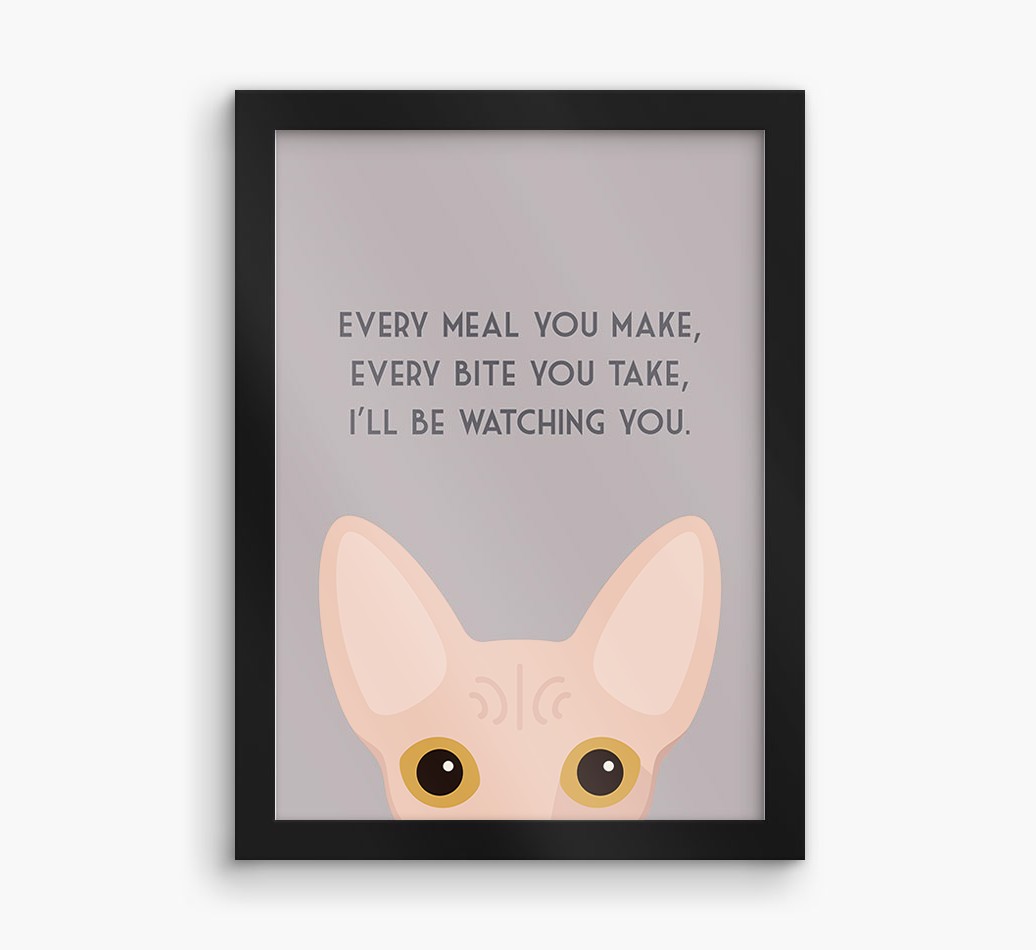 'Every Meal You Make' - Personalised {breedFullName} Framed Print