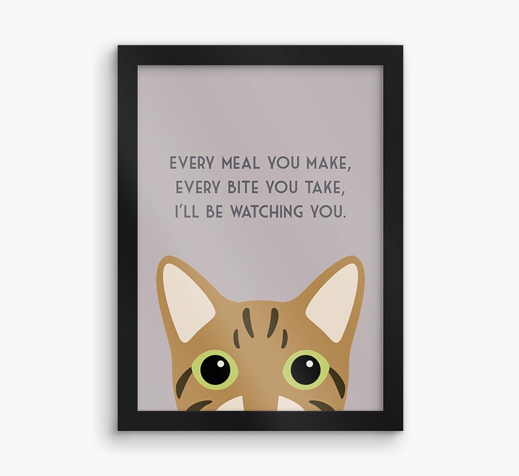 'Every Meal You Make' - Personalised {breedFullName} Framed Print