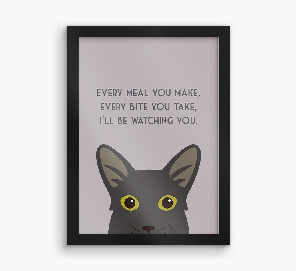 'Every Meal You Make' - Personalised {breedFullName} Framed Print