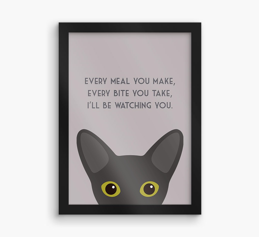 'Every Meal You Make' - Personalised {breedFullName} Framed Print