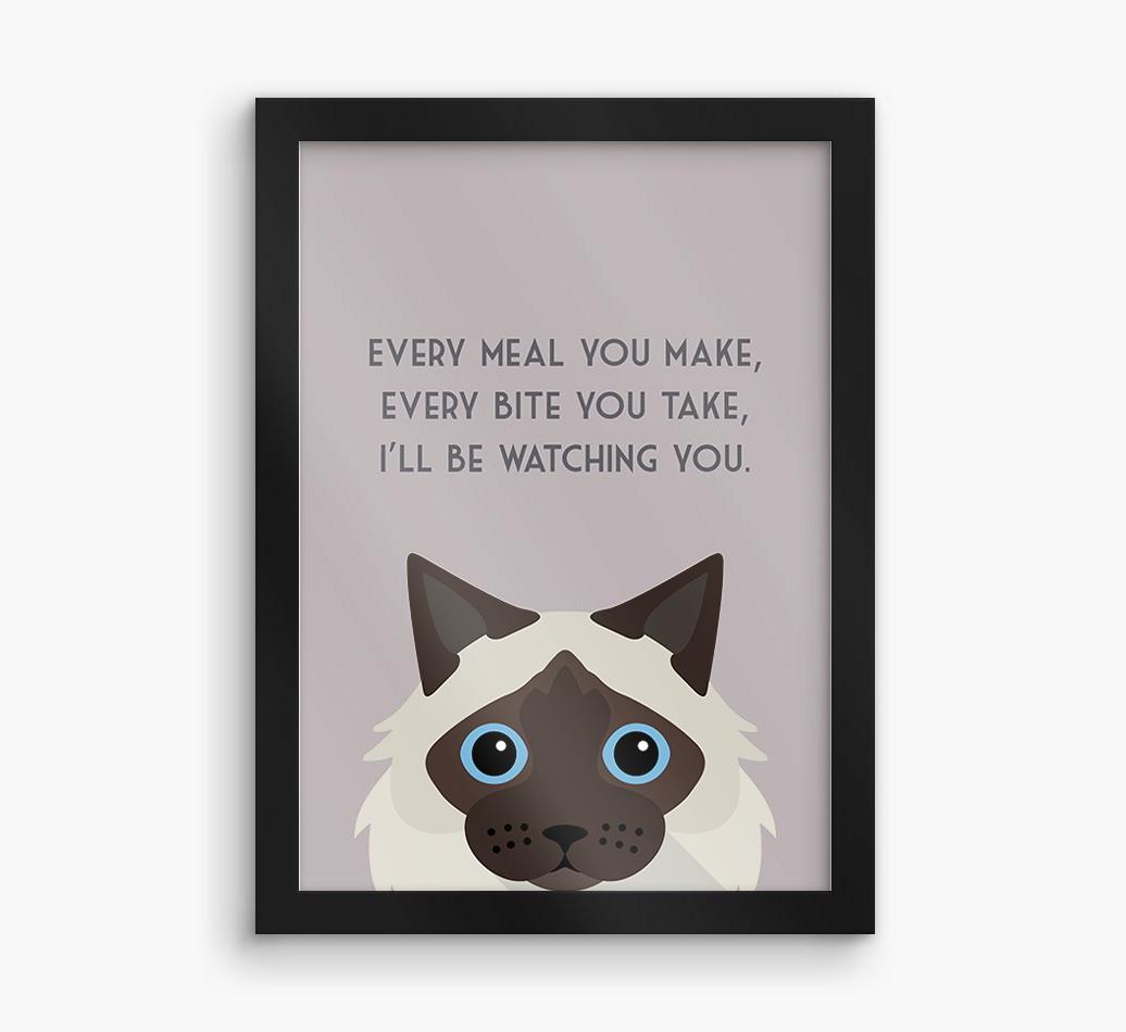 'Every Meal You Make' - Personalized {breedFullName} Framed Print