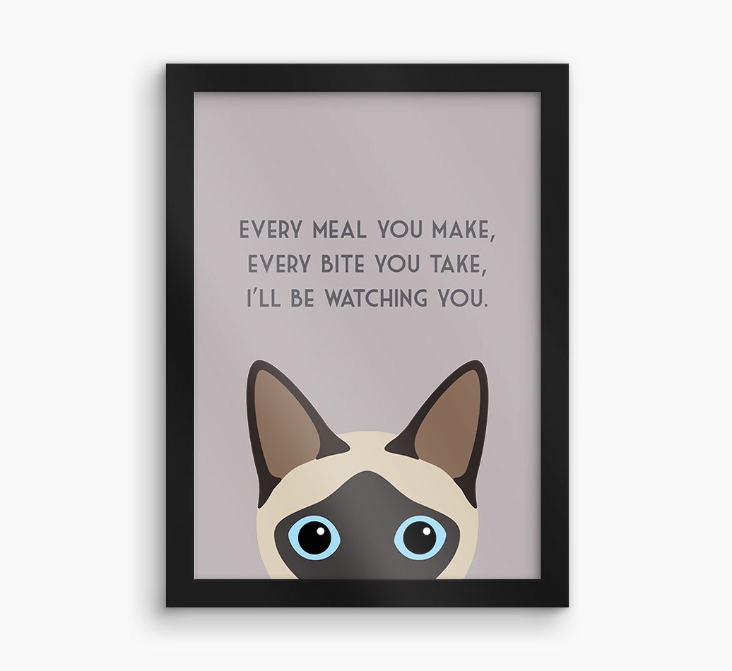 'Every Meal You Make' - Personalised {breedFullName} Framed Print