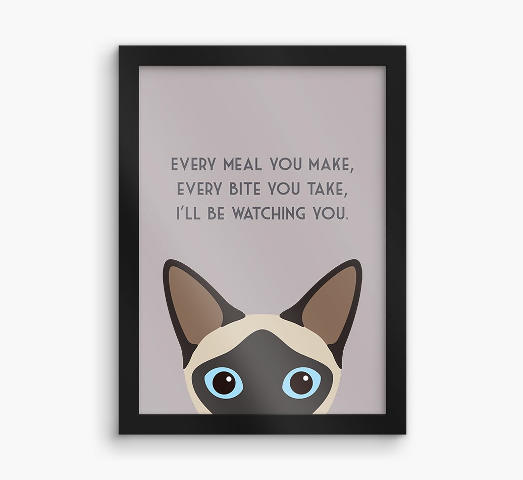 'Every Meal You Make' - Personalised {breedFullName} Framed Print