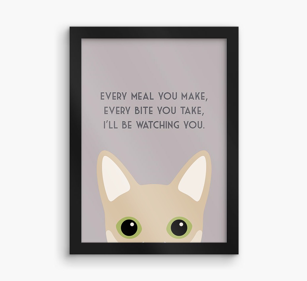 'Every Meal You Make' - Personalised {breedFullName} Framed Print